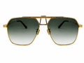 COMMANDER by DADO EYEWEAR GOLD PLATED METAL GREEN LENS