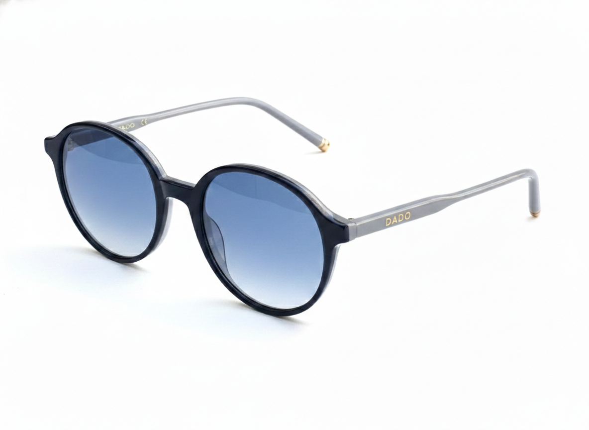 MARMORIS by DADO EYEWEAR Navy Blue Gray with BLUE Lenses