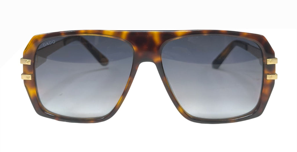 WANDERLUST by DADO EYEWEAR TORT ACETATE GOLD METAL GREY LENS