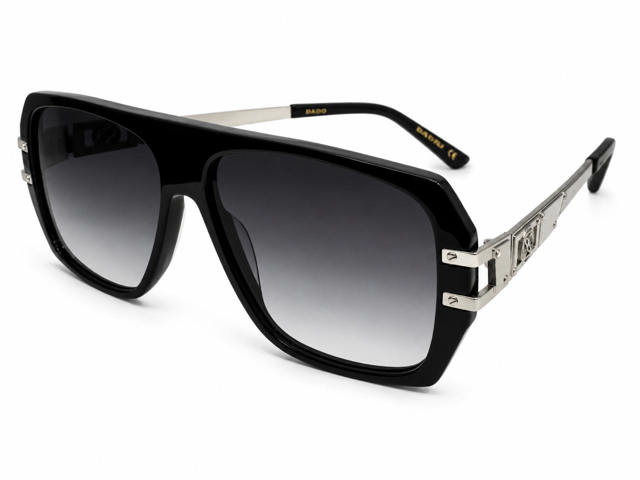 WANDERLUST by DADO EYEWEAR BLACK ACETATE GREY LENS